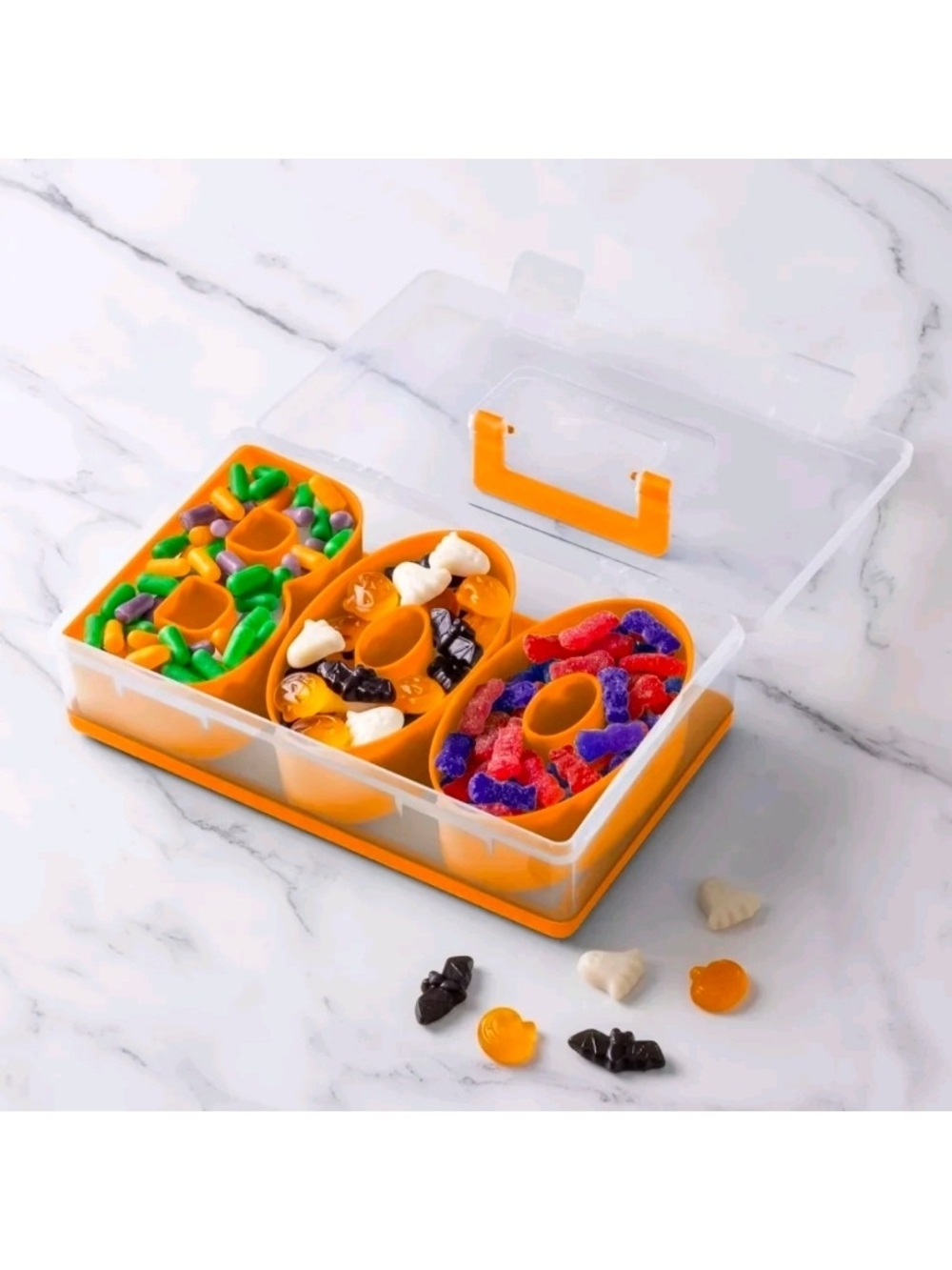 CWC - Orange 'BOO' 3-Compartment Snack Box - Picture 3 of 3
